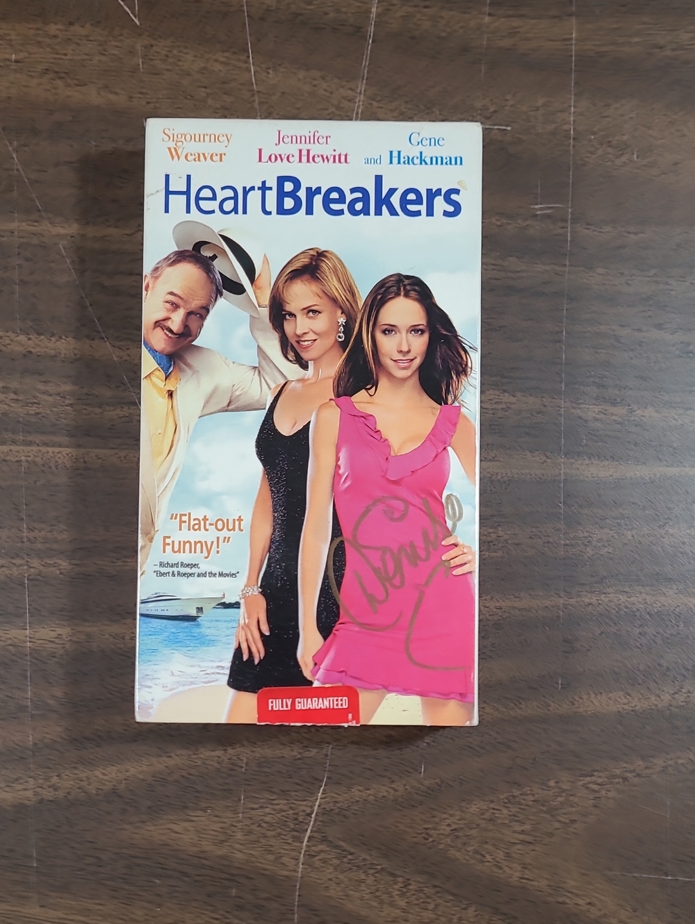 Heartbreakers VHS Movie Cover - Pink & Black Artwork